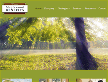 Tablet Screenshot of maplewoodbenefits.com